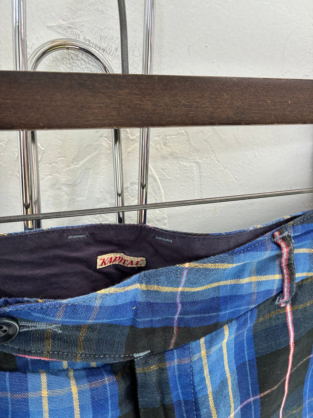 KAPITAL COTTON CHECKERED CAPRIS