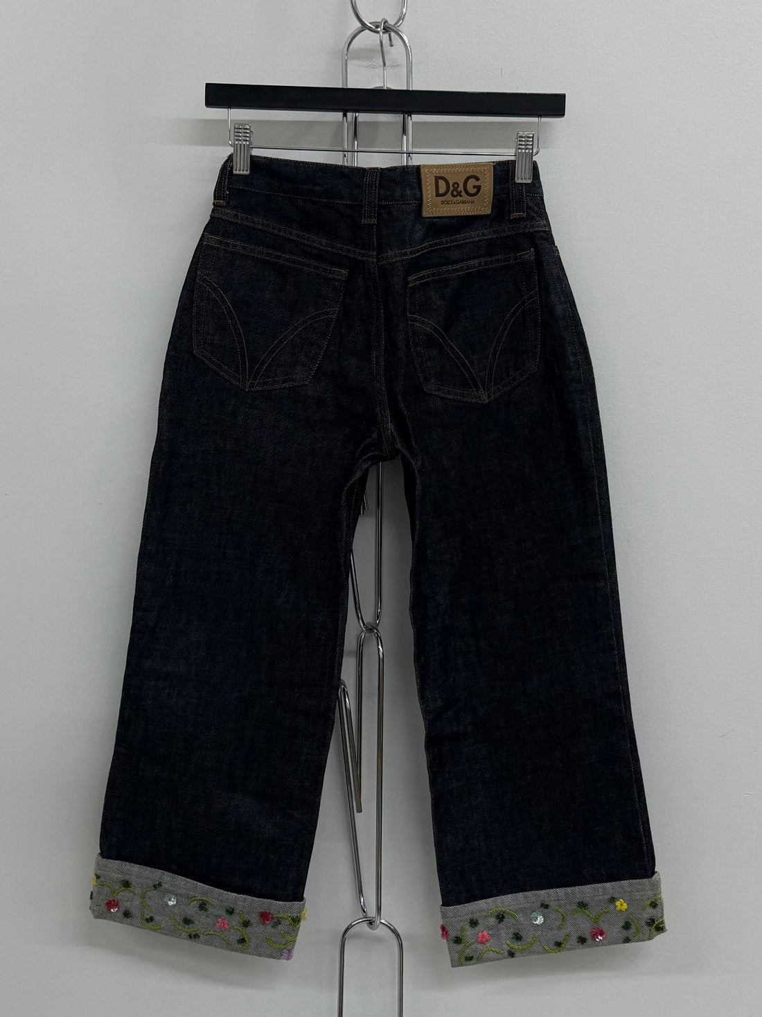 VINTAGE DOLCE & GABBANA DARK WASH CROPPED JEANS