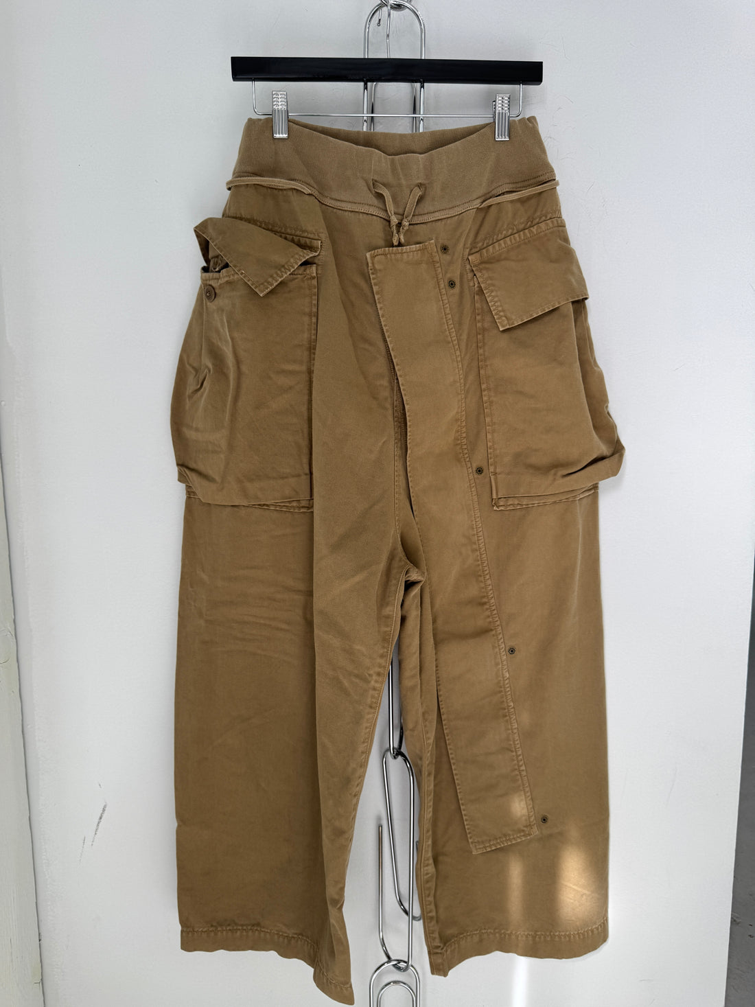 KAPITAL TAN PLEATED CARGO PANTS