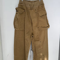 KAPITAL TAN PLEATED CARGO PANTS