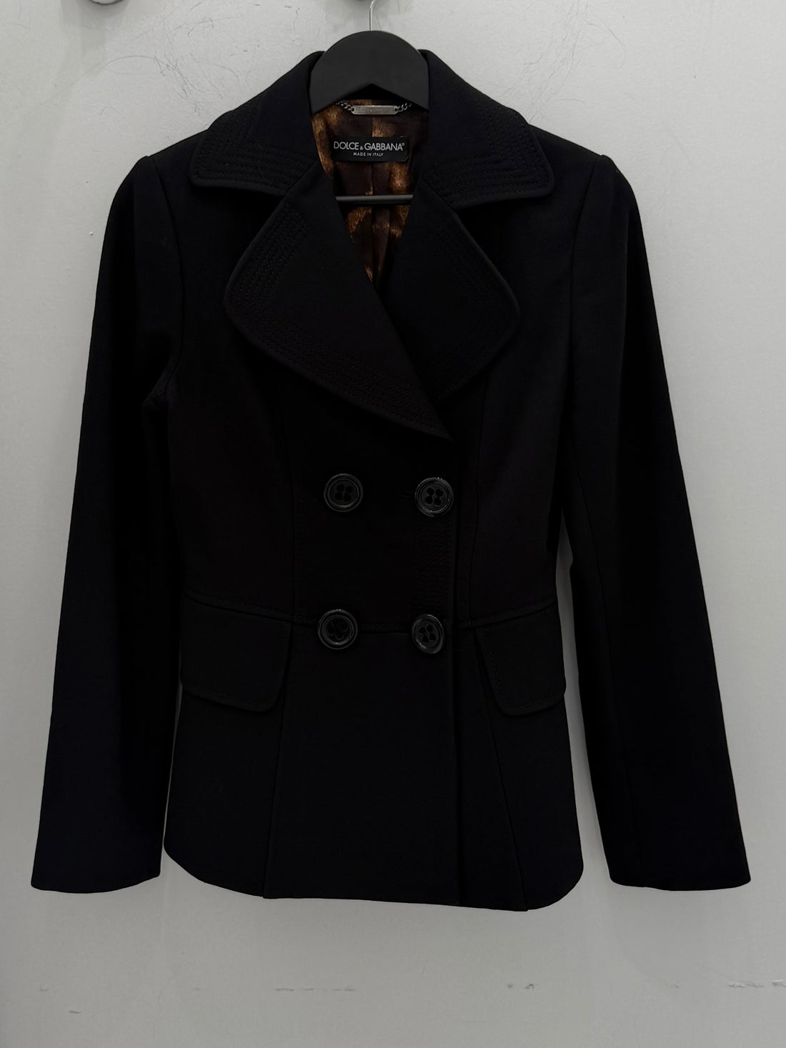 2000S DOLCE & GABBANA WOOL DOUBLE BREASTED JACKET