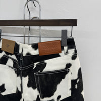WOMENS BURBERRY COW PRINT PANTS