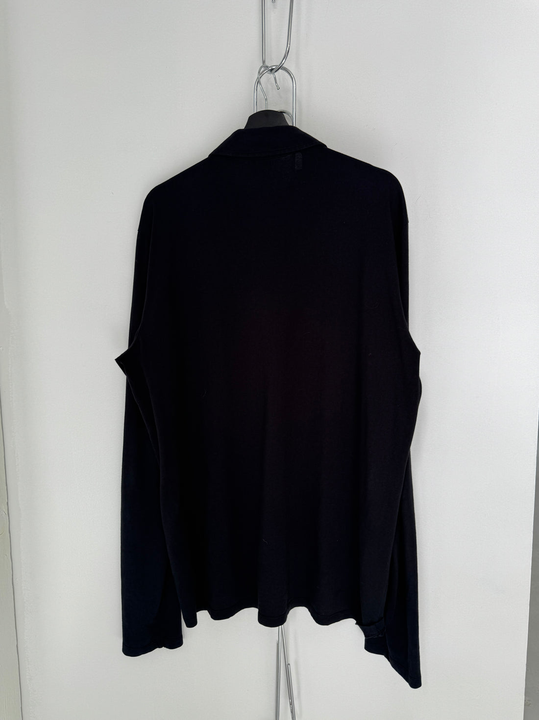 CHROME HEARTS LONG SLEEVE FLEUR POLO SHIRT