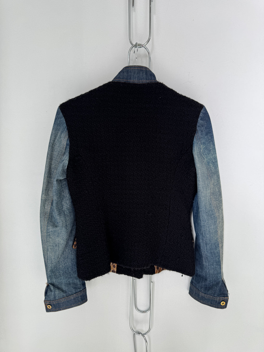 VINTAGE DOLCE & GABBANA TWEED STYLE DENIM JACKET