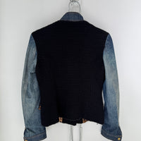 VINTAGE DOLCE & GABBANA TWEED STYLE DENIM JACKET
