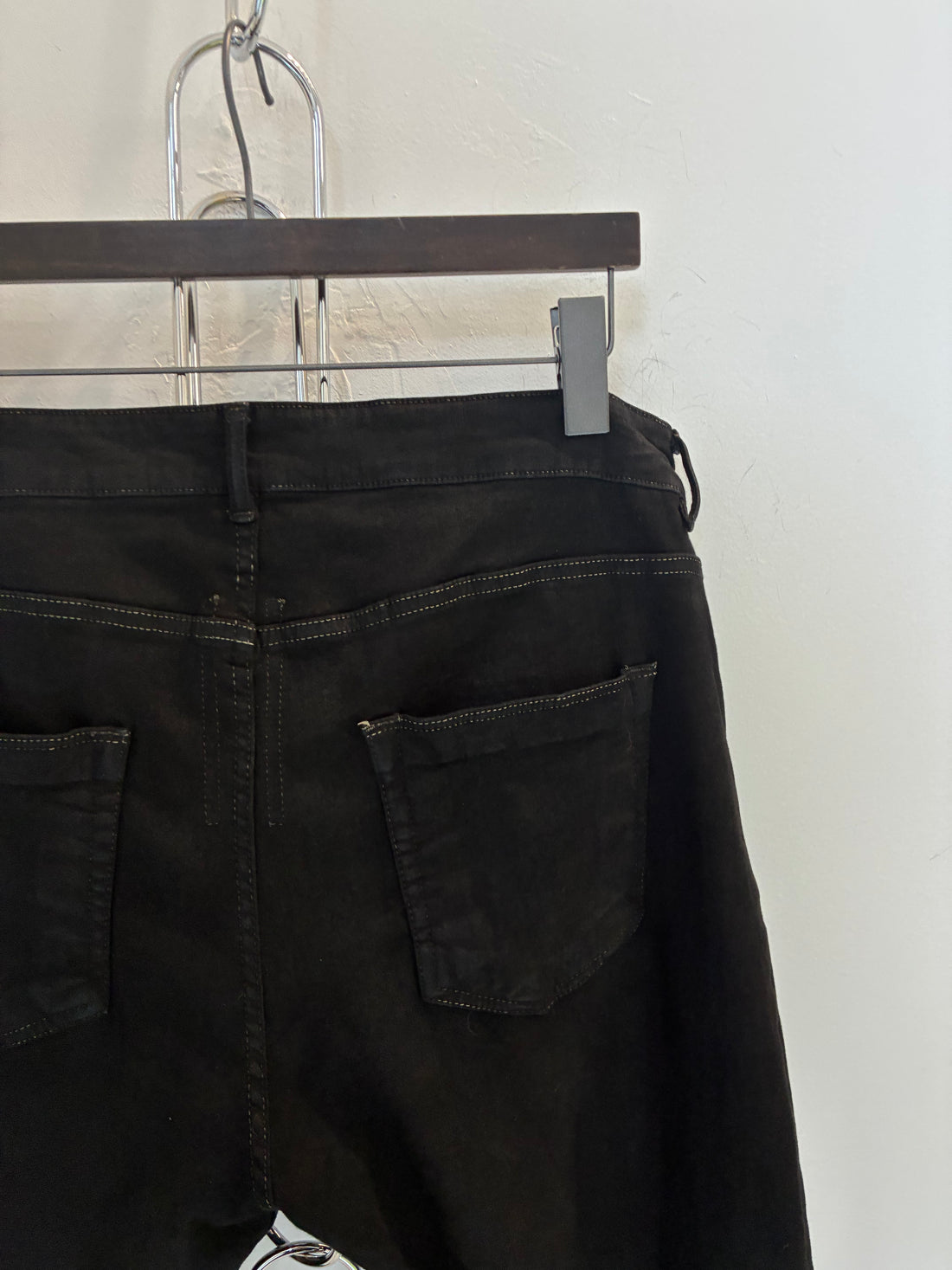 RICK OWENS WAXED DETROIT JEANS
