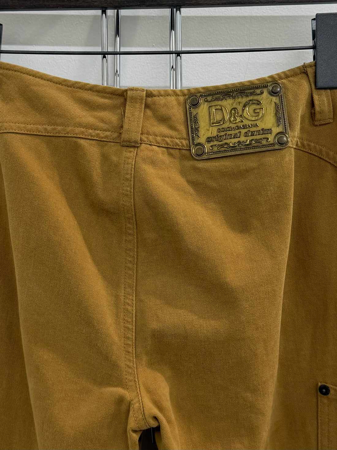 VINTAGE DOLCE & GABBANA LIGHT BROWN MID RISE PANTS