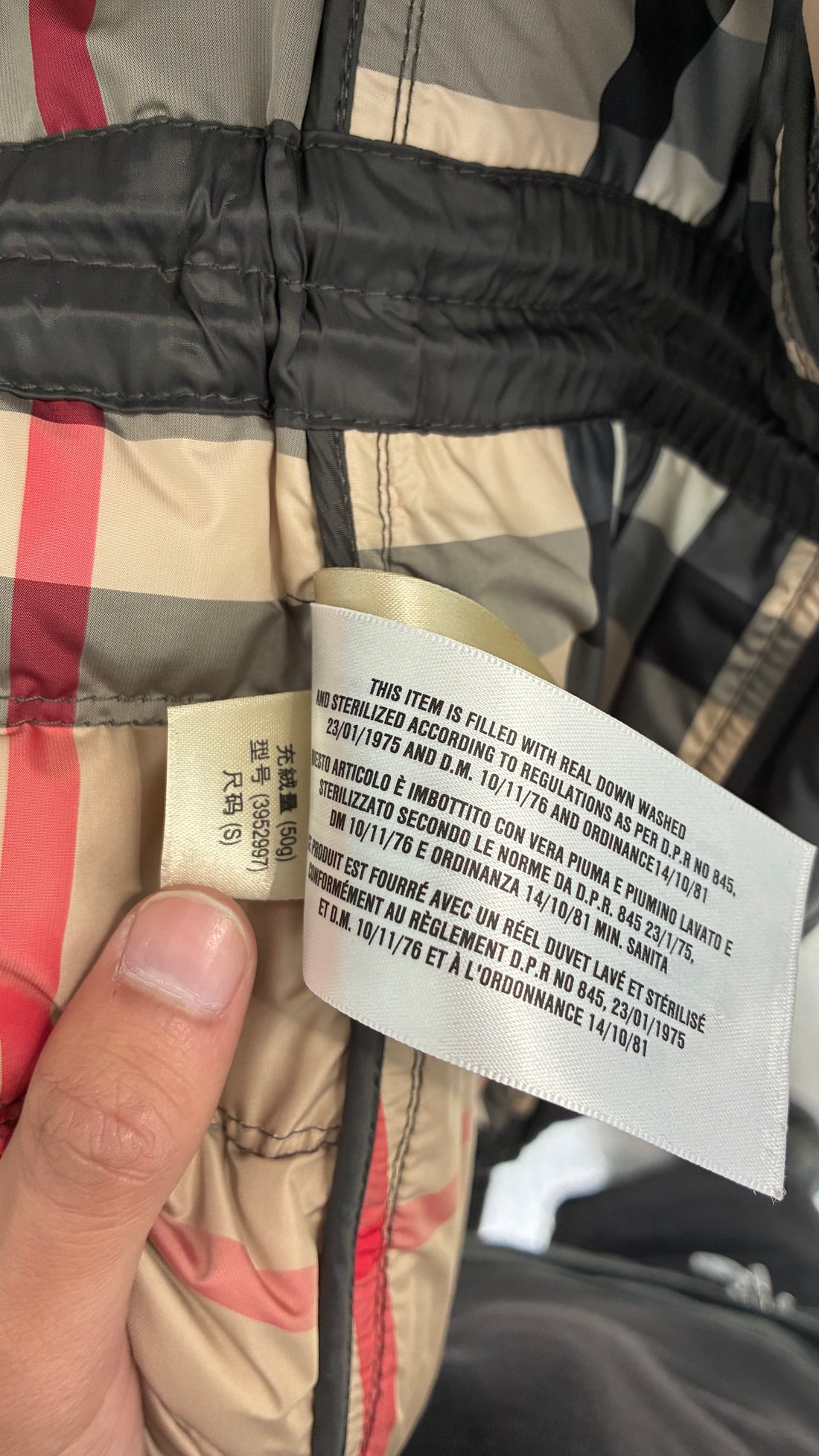 BURBERRY BRITS GREY PADDED VEST