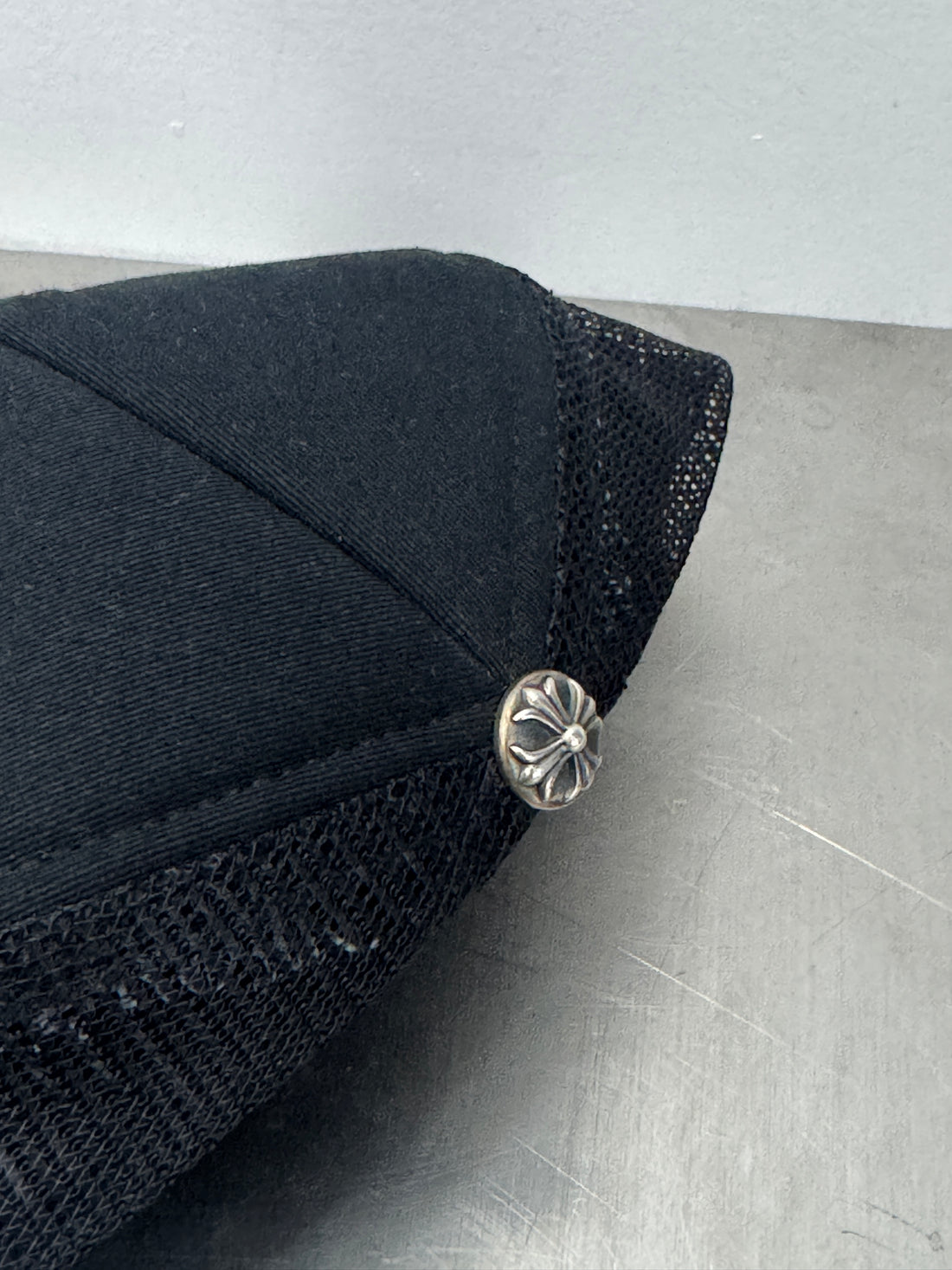 CHROME HEARTS CAMO PATCH TRUCKER HAT