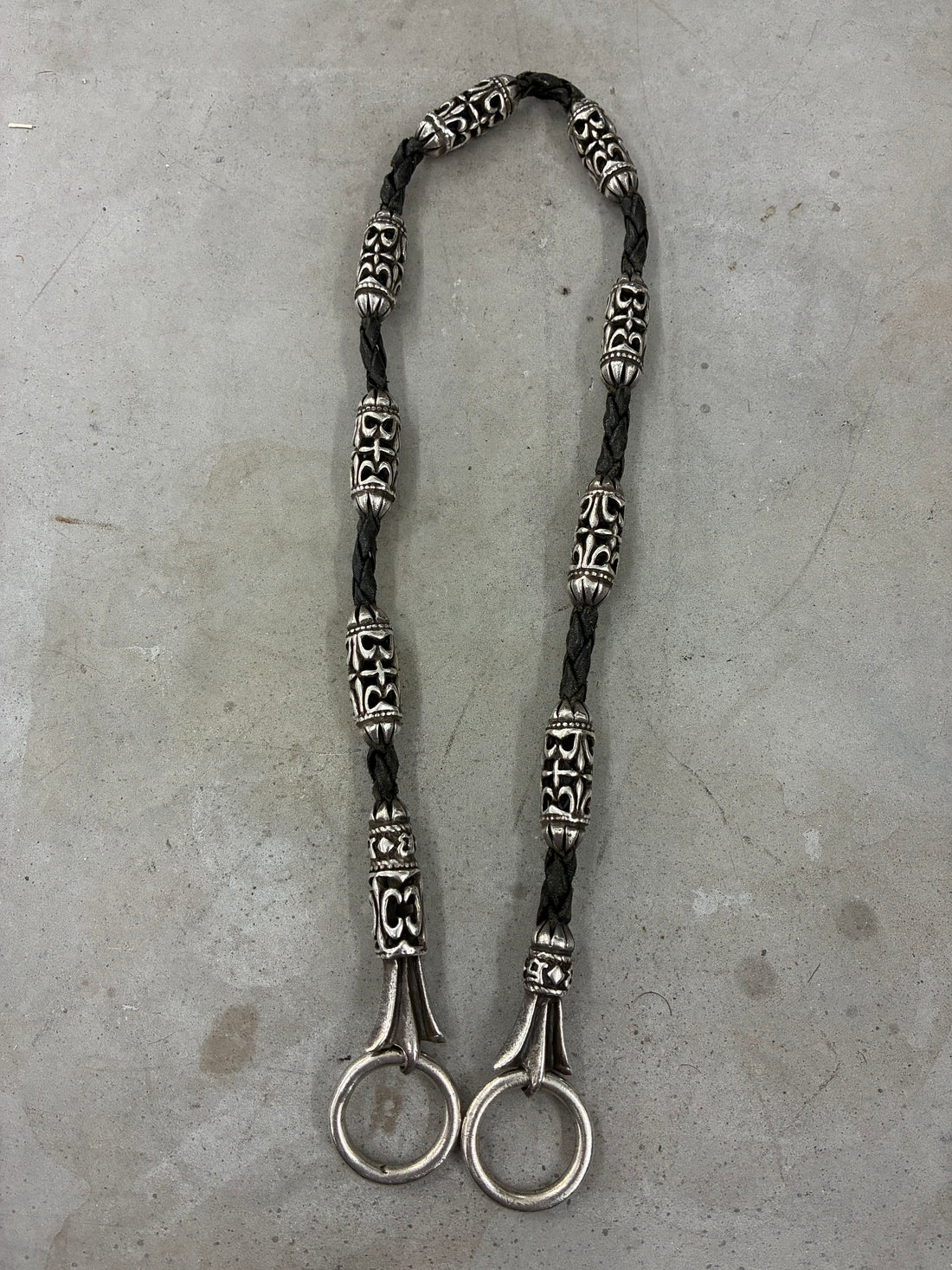 A&G ROCK VINTAGE BRAIDED LEATHER CELTIC CHAIN