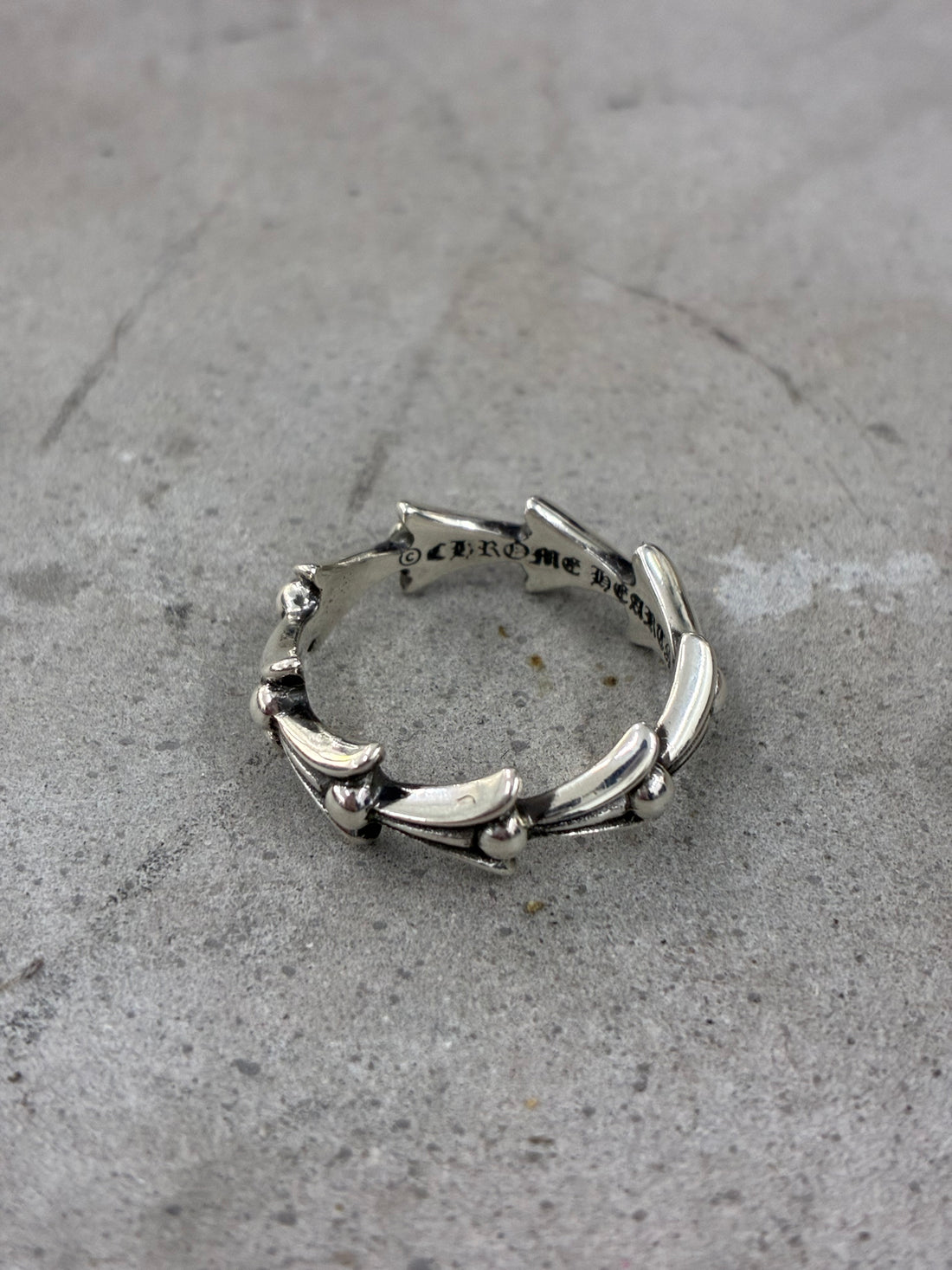 CHROME HEARTS BRAND NEW CROSS TAIL RING