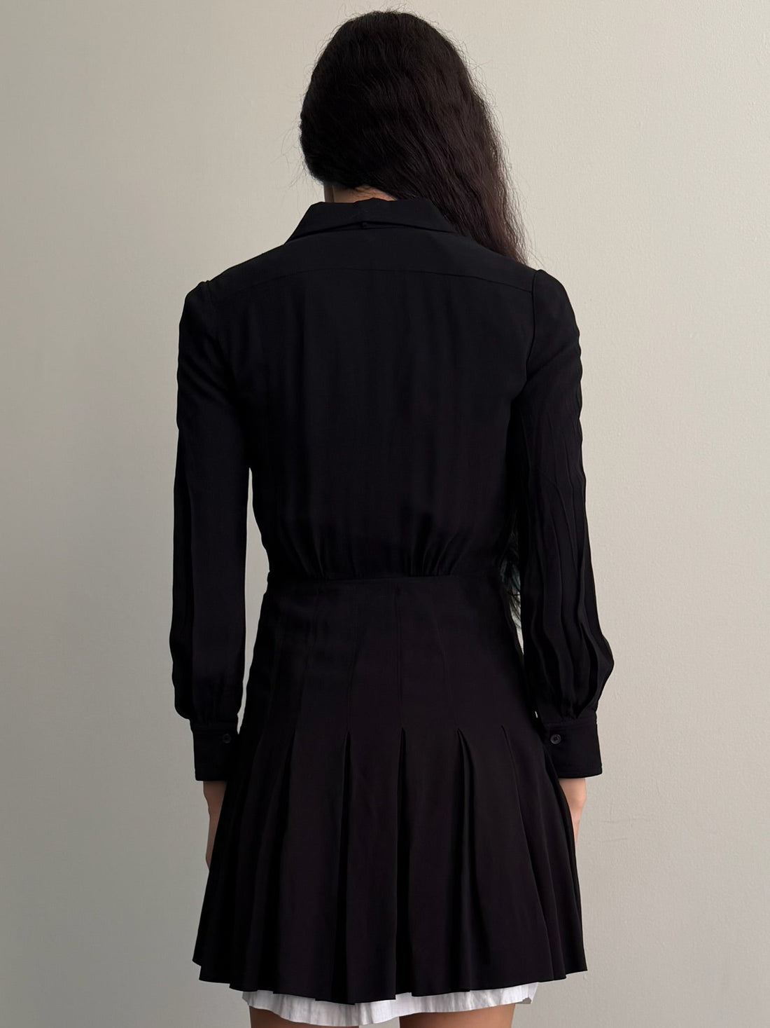 2010 Miu Miu L/S Silk Mini Dress