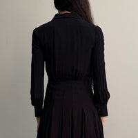 2010 Miu Miu L/S Silk Mini Dress