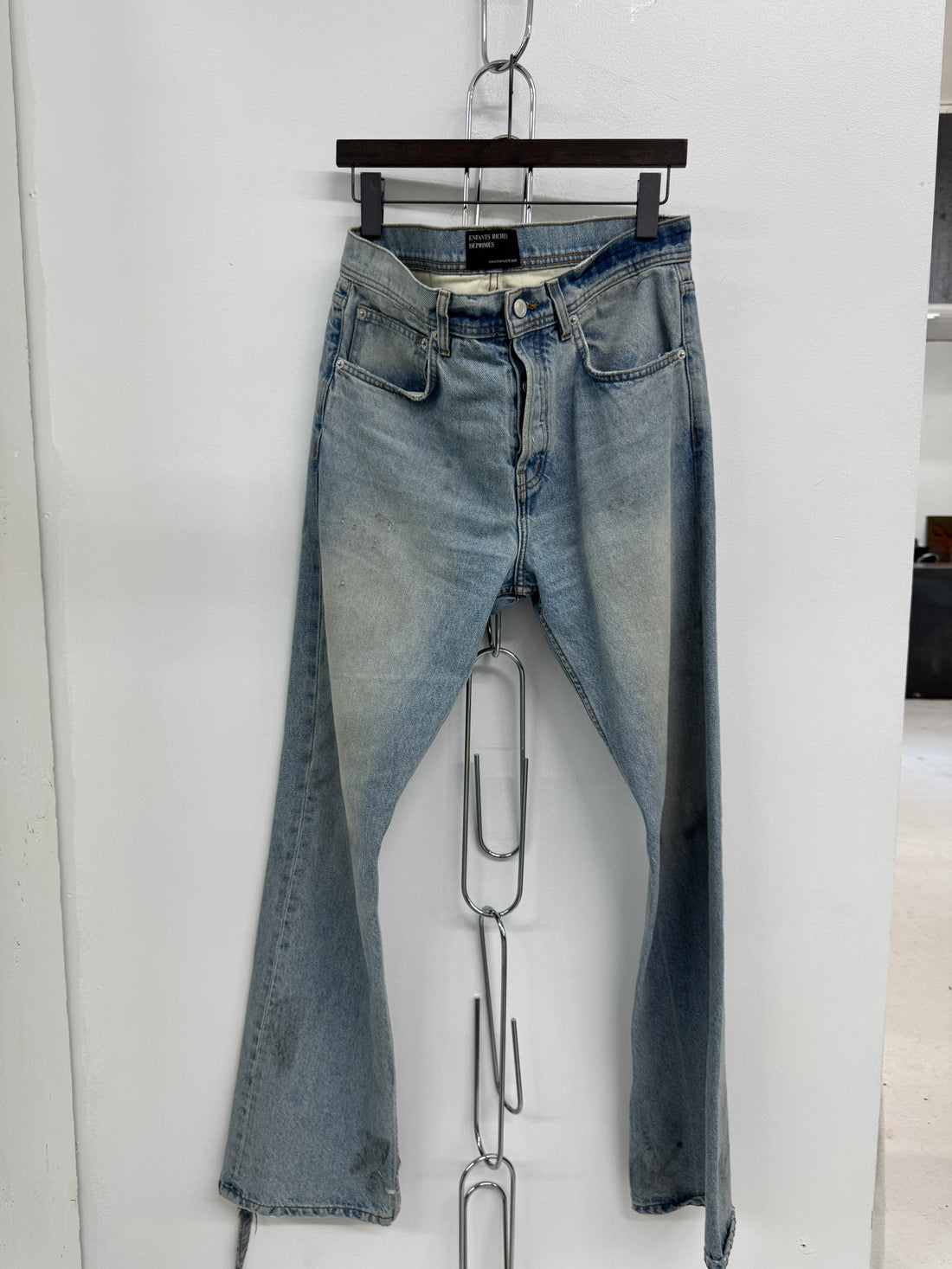 ENFANTS RICHES DEPRIME BOOT CUT DENIM PANTS
