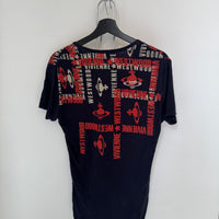 VIVIENNE WESTWOOD ORB PRINT V NECK SHIRT