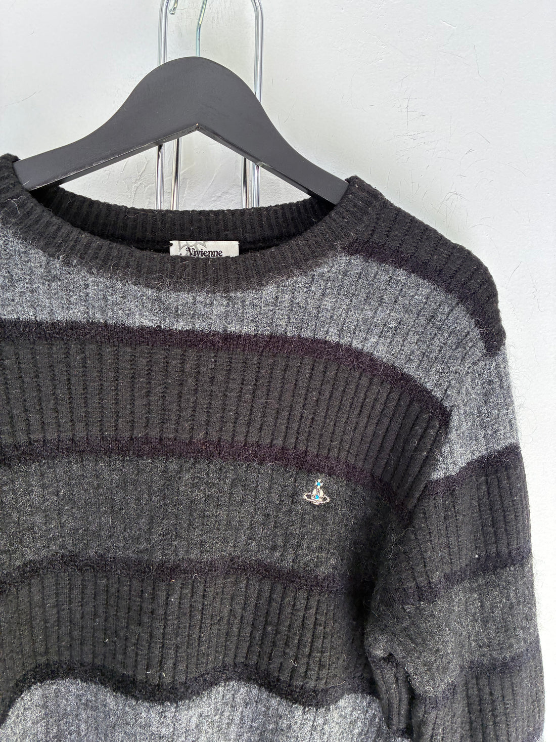 VIVIENNE WESTWOOD STRIPED KNIT SWEATER