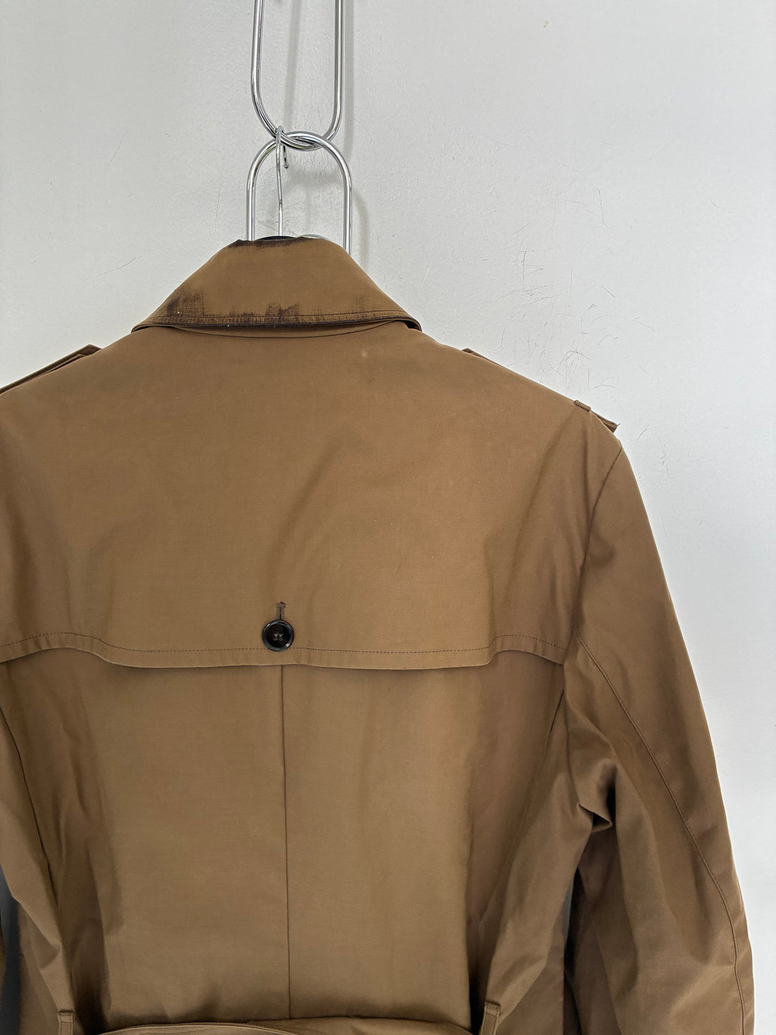 FW2014 DOLCE & GABBANA DOUBLE BREASTED BEIGE COAT
