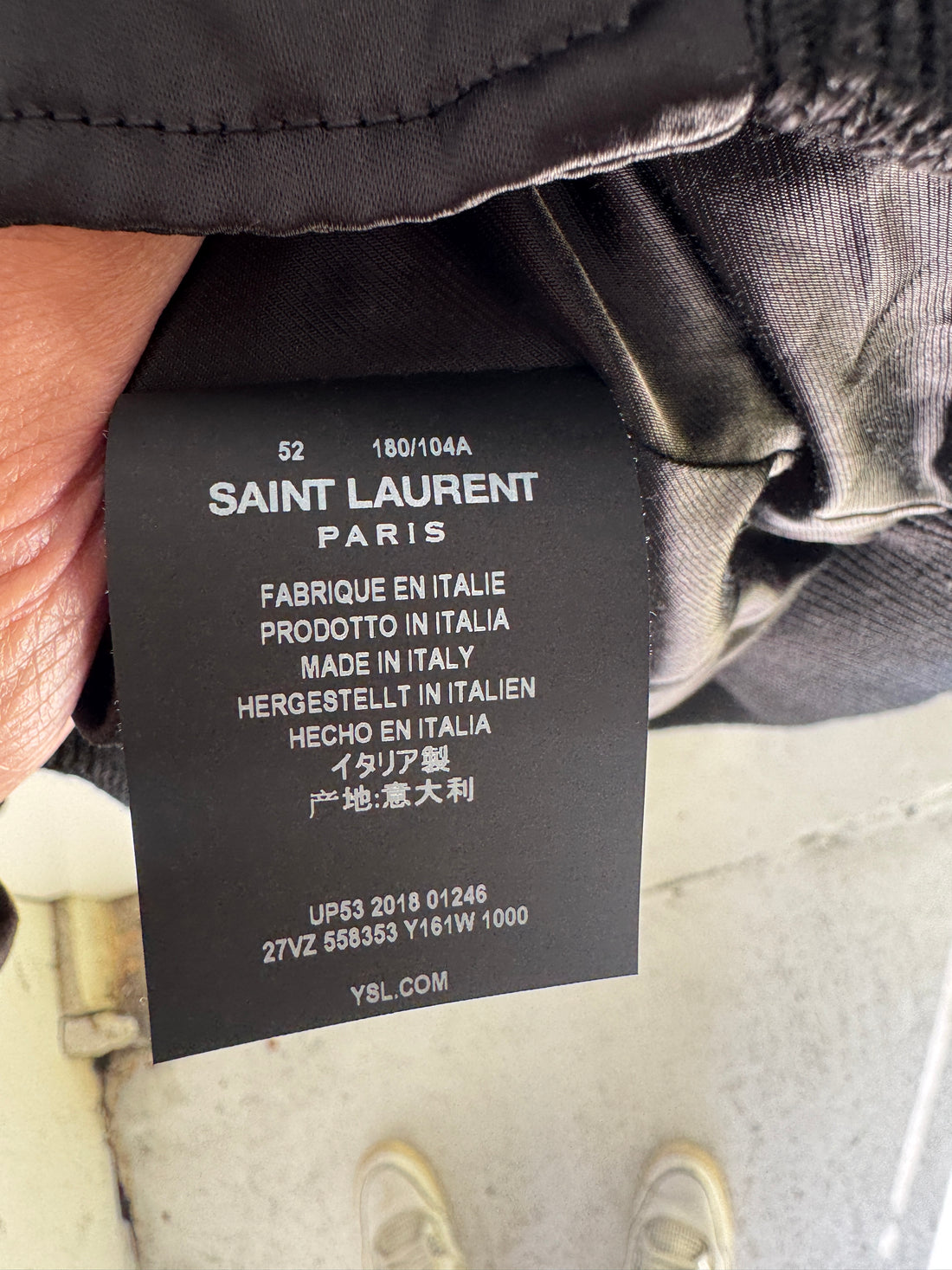SAINT LAURENT BEADED TEDDY JACKET