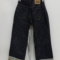 VINTAGE DOLCE & GABBANA DARK WASH CROPPED JEANS