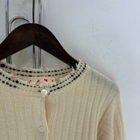 MARNI VIRGIN WOOL PATTERNED SWEATER
