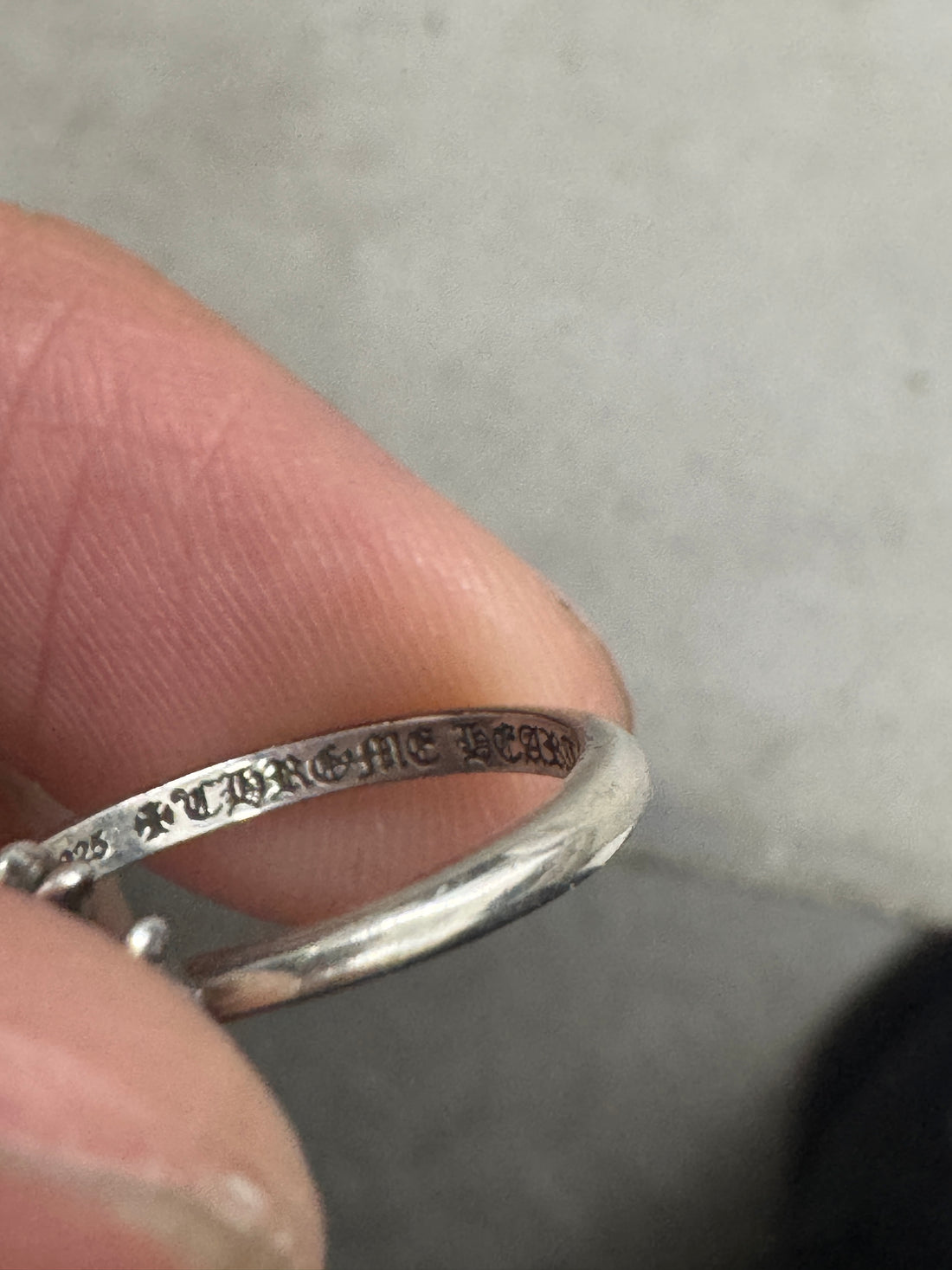CHROME HEARTS PLUS BUBBLE GUM RING