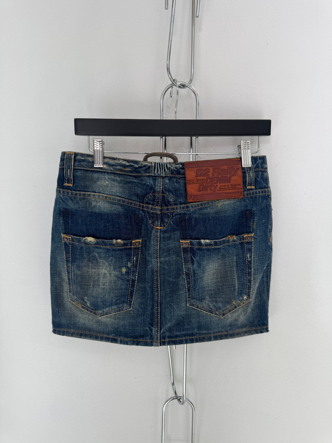 2008 DSQUARED DENIM WASHED SKIRT