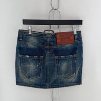 2008 DSQUARED DENIM WASHED SKIRT