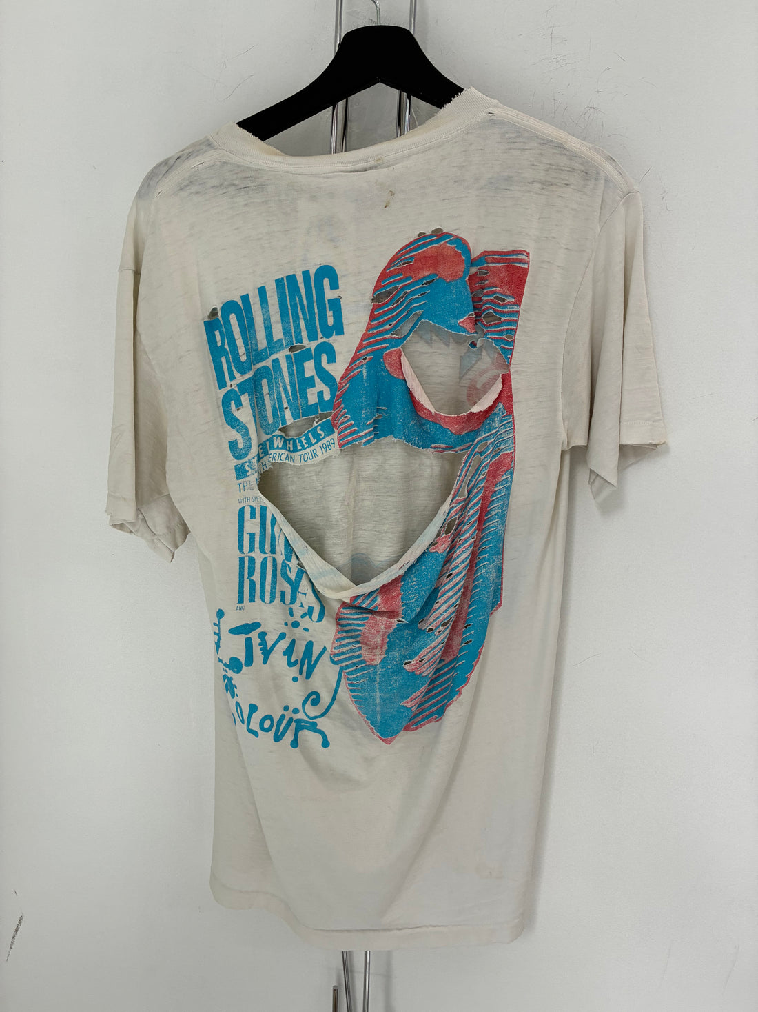90S ROLLING STONES THRASHED BACK TEE