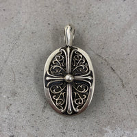 CHROME HEARTS BRAND NEW OVAL CROSS PENDANT