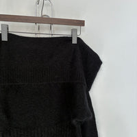 ACNE STUDIOS BLACK OFF THE SHOULDER SWEATER