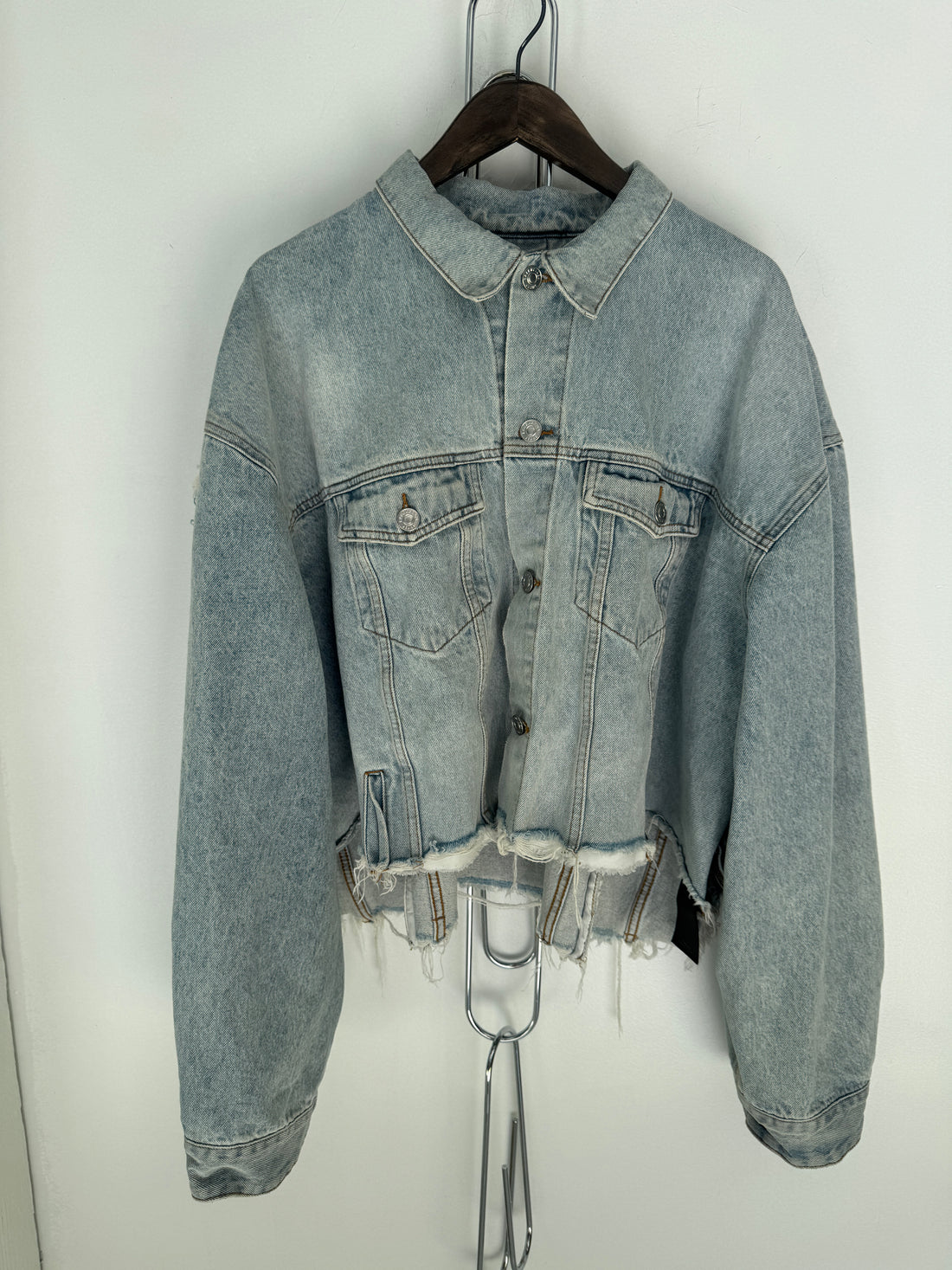 BALENCIAGA FALL 22 LOST TAPES DECONSTRUCTED DENIM JACKET
