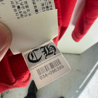 CHROME HEARTS TRIPLE PATCH RED QUARTER ZIP