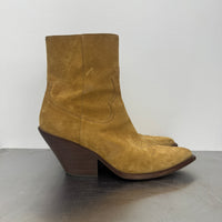 CELINE SUEDE COWBOY BOOTS