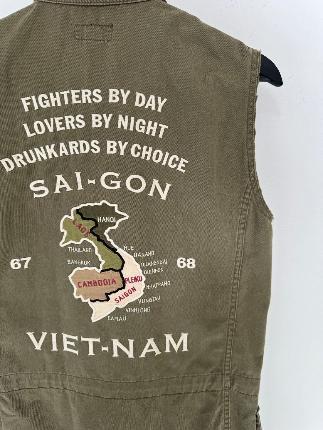 HYSTERIC GLAMOUR OLIVE M-65 NO FUN VEST