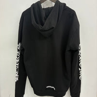 CHROME HEARTS BRAND NEW VERTICAL LOGO ZIP UP HOODIE