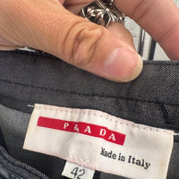 VINTAGE PRADA LINEA ROSSA DARK GREY PANTS