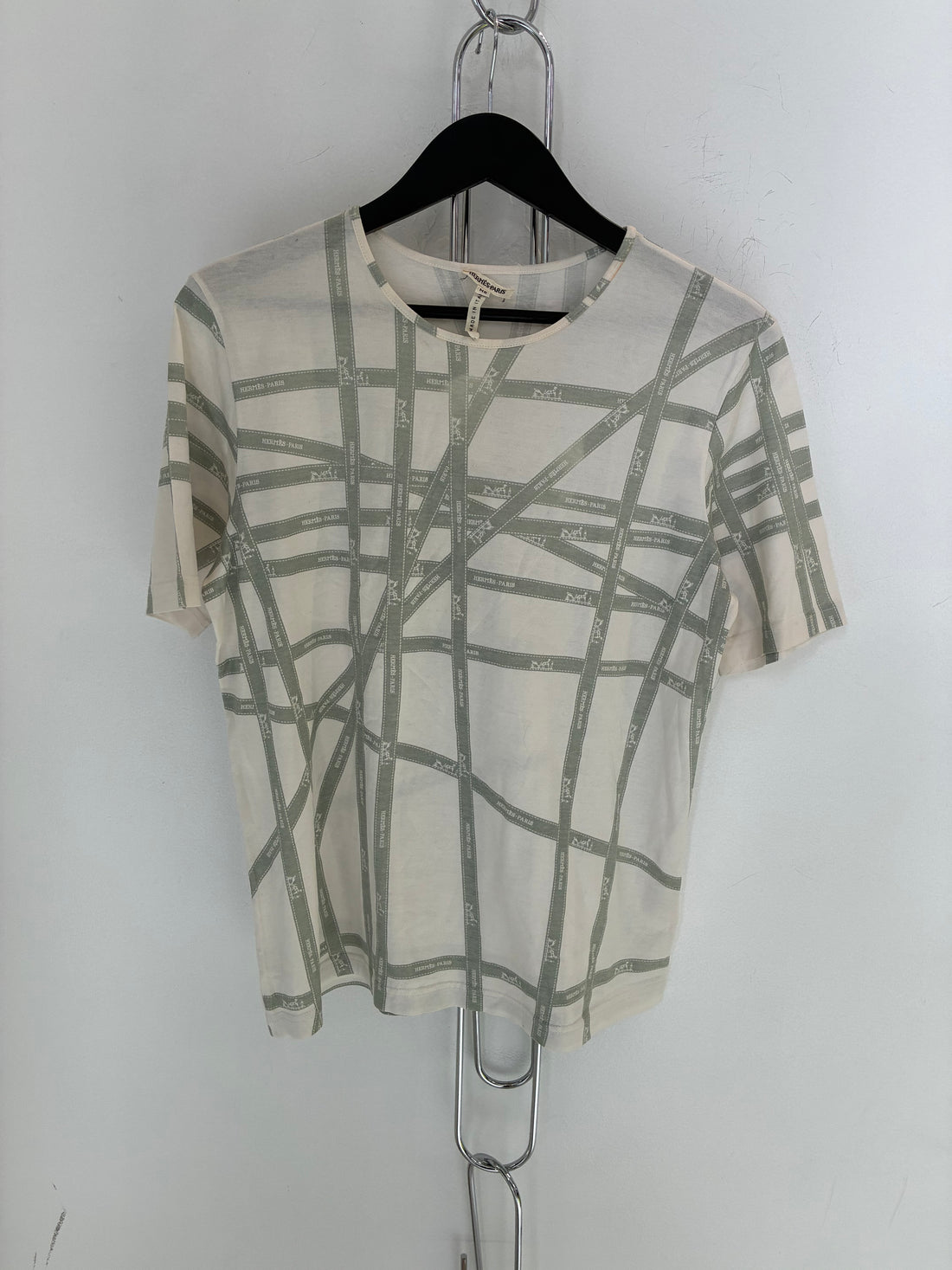 HERMES 90'S TAPE PRINT T-SHIRT