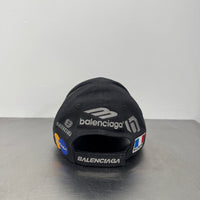 BALENCIAGA MULTI LOGO TEAM HAT BLACK