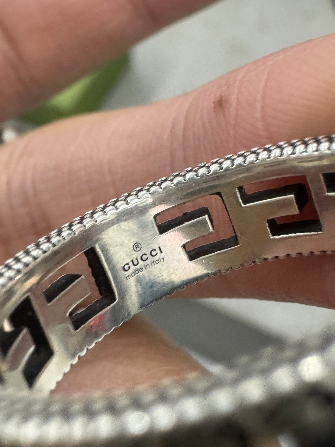 GUCCI G RING 925 SILVER