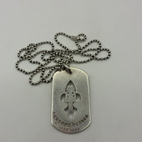 CHROME HEARTS DAGGER DOG TAG CUT OUT PENDANT