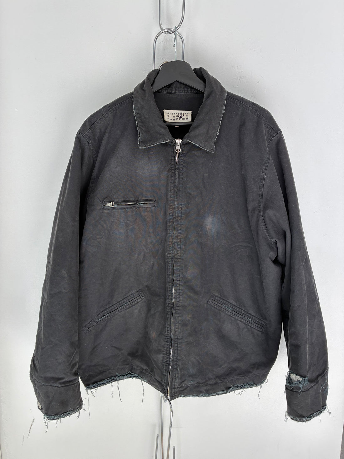 MARGIELA MM6 DISTRESSED WORK JACKET
