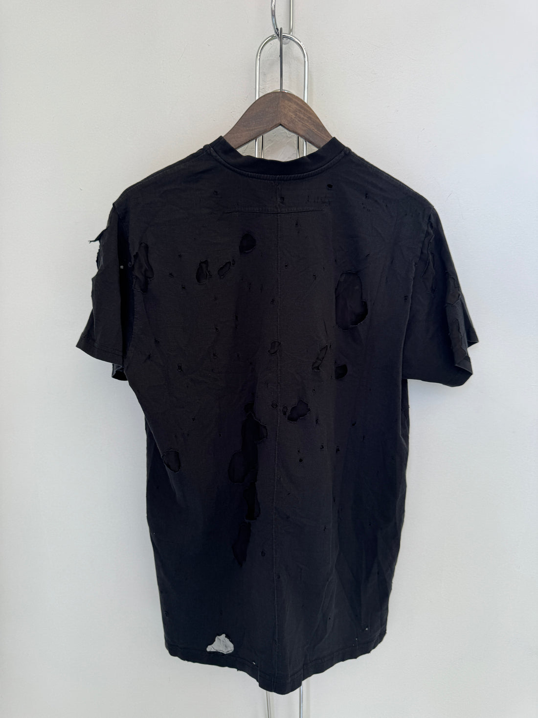 GIVENCHY PARIS DOUBLE LAYER DISTRESSED SHIRT