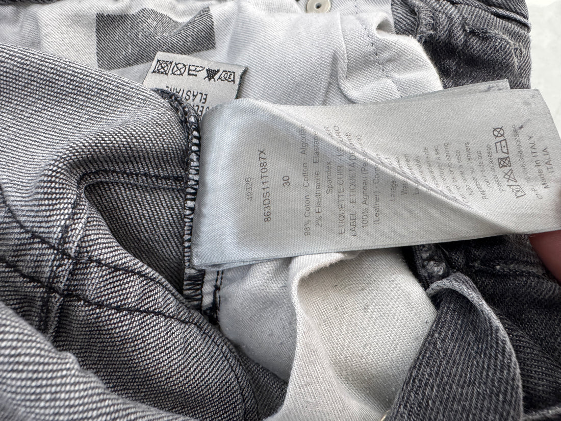 DIOR HOMME WASHED GREY JEANS