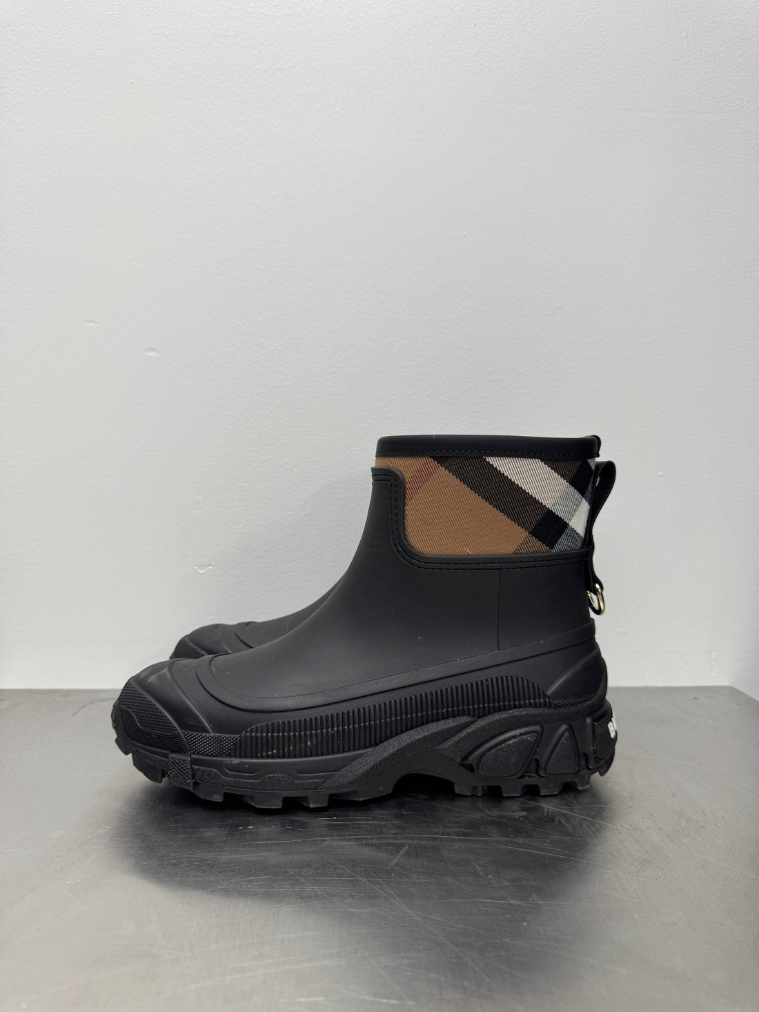 WOMENS BURBERRY NOVA CHECK PATTERN BOOTS