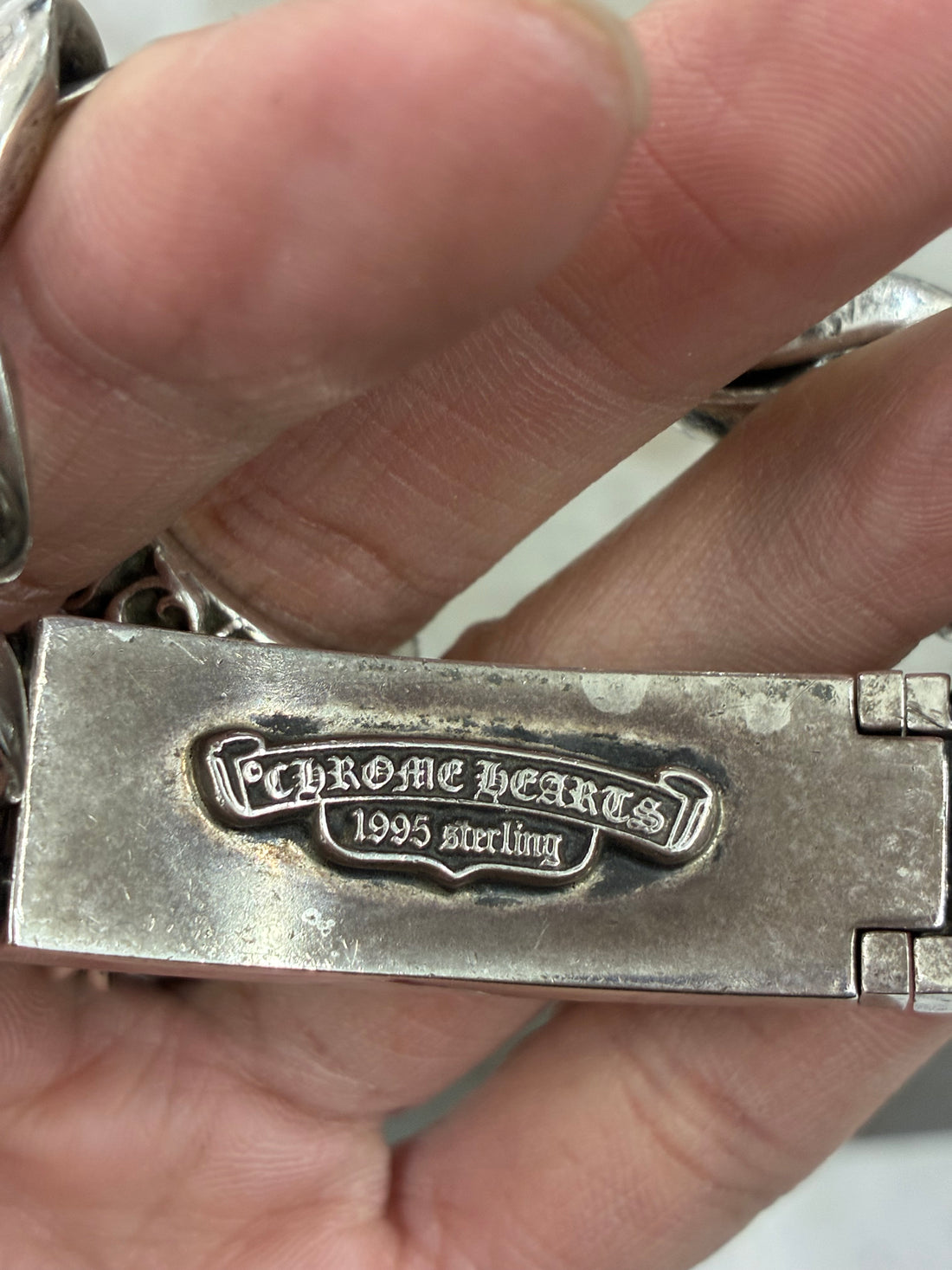 CHROME HEARTS DAGGER ID CUBAN BRACELET