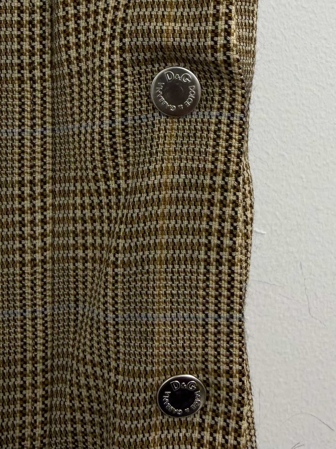 90S DOLCE&GABBANA GLEN PLAID TWO PIECE SETS