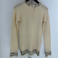 MARNI VIRGIN WOOL PATTERNED SWEATER