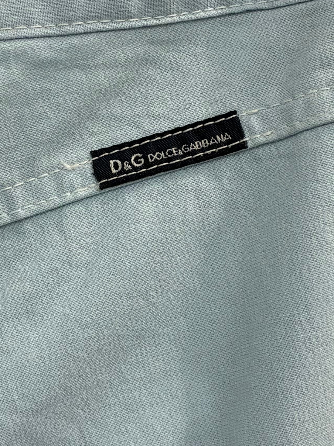 VINTAGE DOLCE&GABBANA COTTON LIGHT BLUE STRAIGHT PANTS