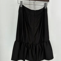 YSL 2005 RIVE GAUCHES GATHERED RUFFLE HEM SKIRT