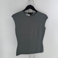 Gucci Grey Cap Sleeves Knit Top